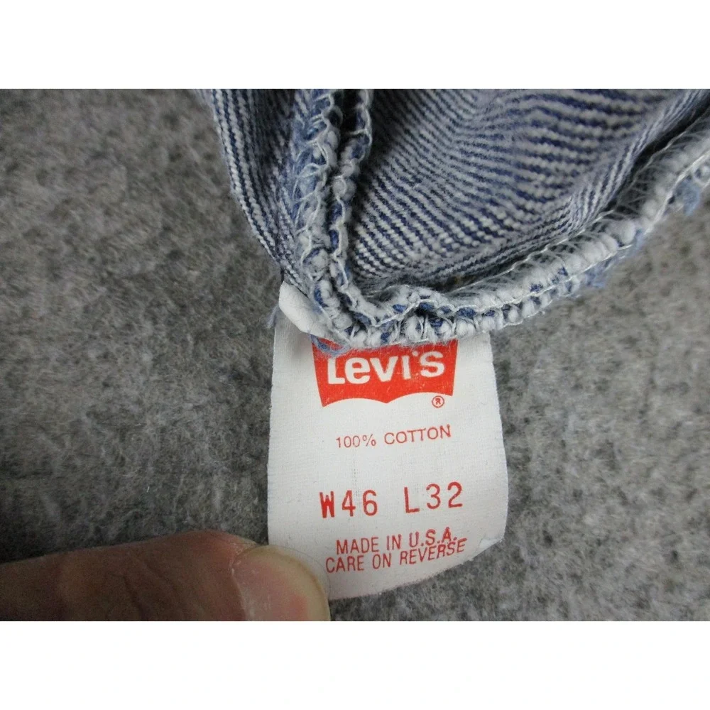 VTG Levis 501 Jeans Mens 42x28* Blue XX Straight Button Fly Medium Wash USA 80s